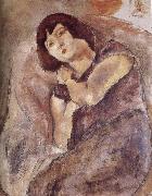 Jules Pascin, Lucy wearing the purple